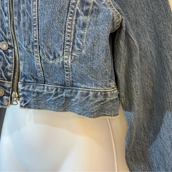 Moussy Vintage Blue Denim Jean Jacket - Picture 6 of 14